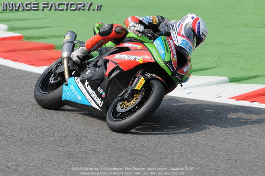 2009-05-09 Monza 1110 Supersport - Free Practice - Joan Lascorz - Kawasaki ZX-6R